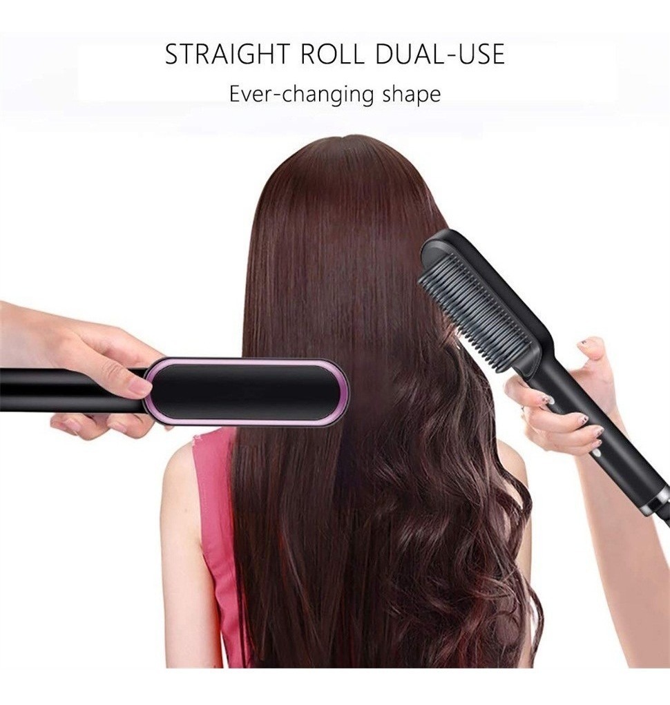 Escova Alisadores De Pente De Cabelo Curling Hair Styler Too - Imagem 9