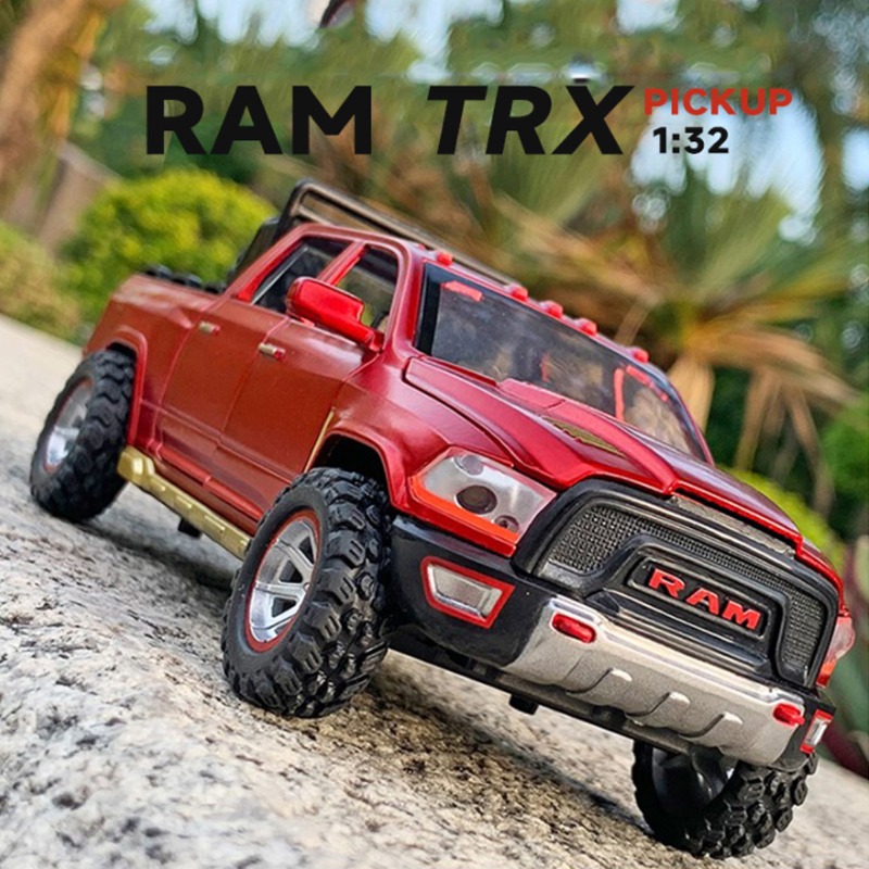 Caminhões De Brinquedo Infantis Ram Trx Metal Com Luz E Som - Imagem 4