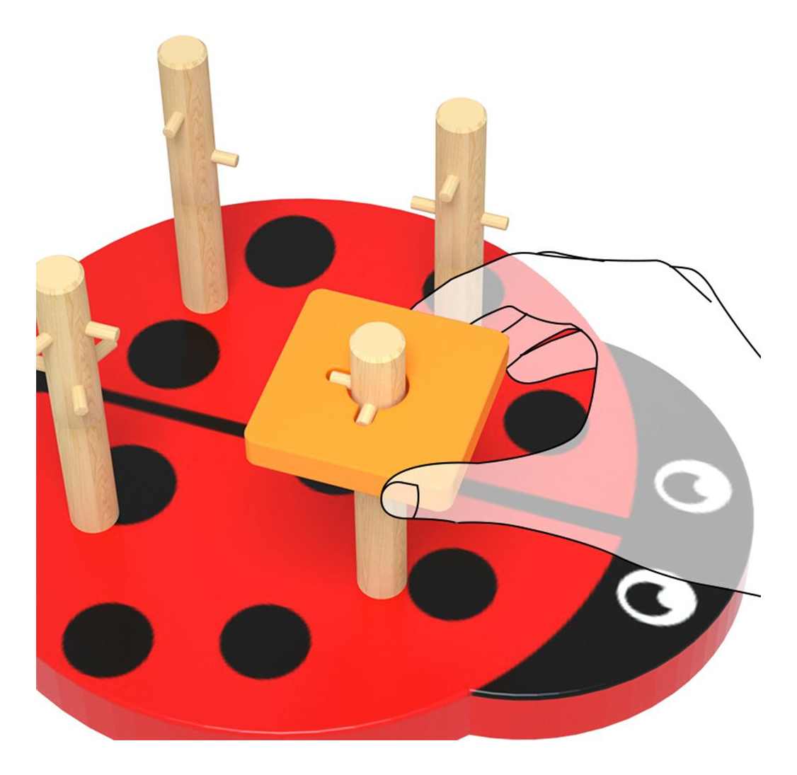 Formas Geométricas Brinquedos Montessori Matching Cognition - Imagem 8