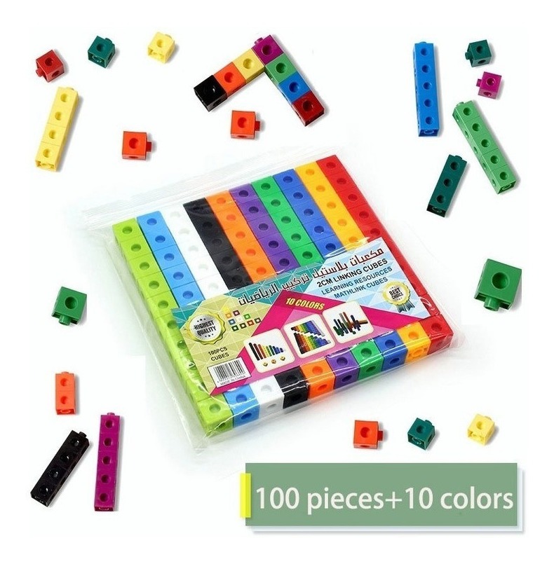 Conjunto De Atividades Hand2mind Blocos De Números Cubos Mat