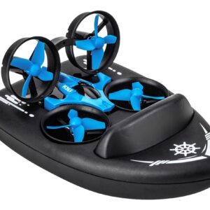 3 Em 1 Mini Rc Drone/barco/carro 4ch Kids Controle Remoto