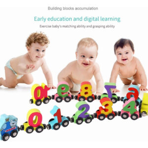 Educação Infantil Para Aprender Números E Letras Trem Magnét