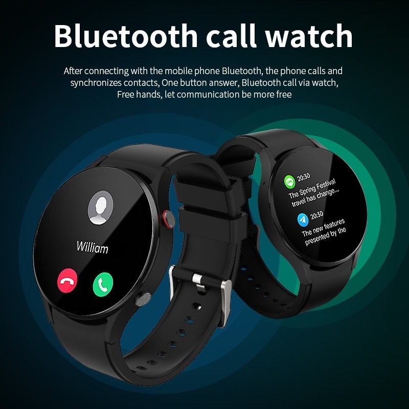 Bluetooth Smart Call Watch Relógio De Pulso Esportivo Relógi - Imagem 2