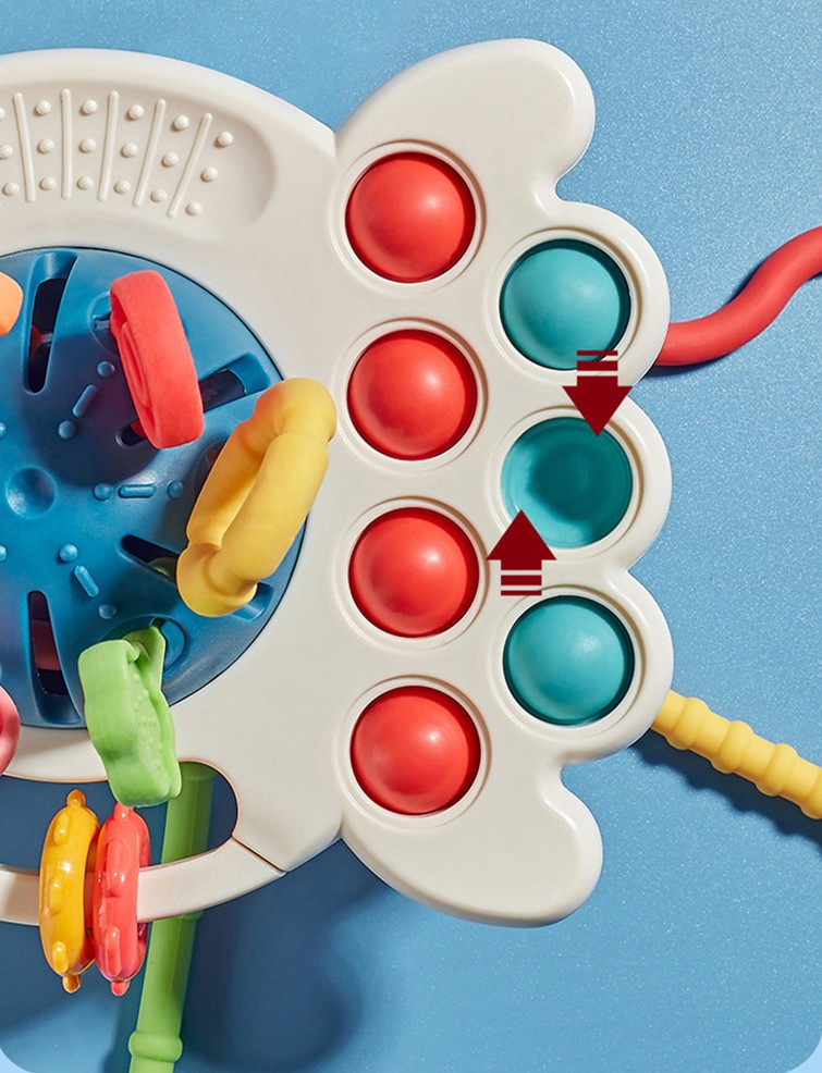5pcs Mão Cordão Sensorial Montessori Brinquedo Chocalho Sino - Imagem 5