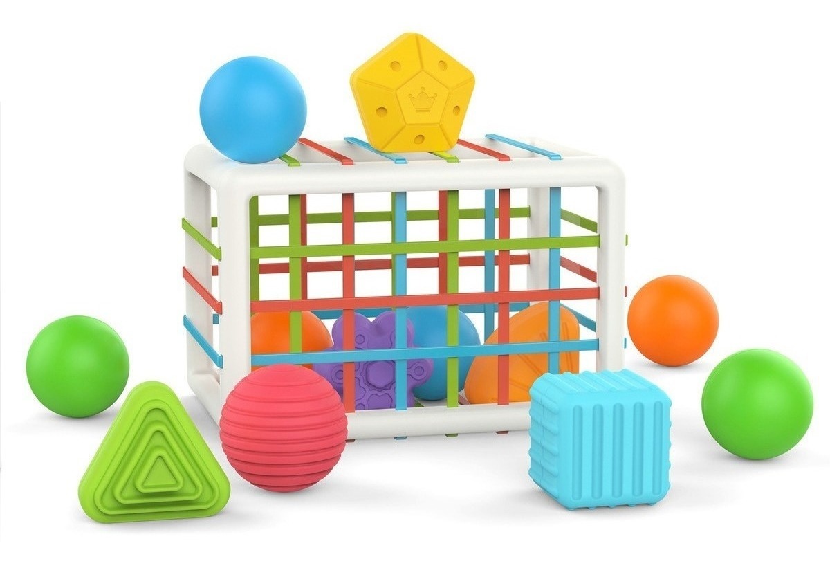 Cubo Sensorial De Habilidades Motoras Montessori Toy - Imagem 6