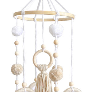 Cama De Bebê Móvel De Madeira Rainbow Mobile Baby Wind Chime