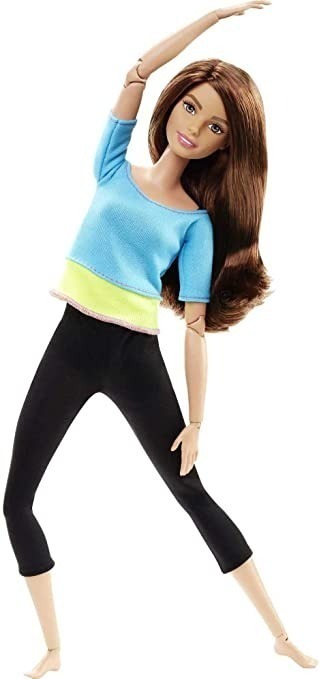 Boneca Barbie Feita Para Mover/top Azul Mattel Dpp74