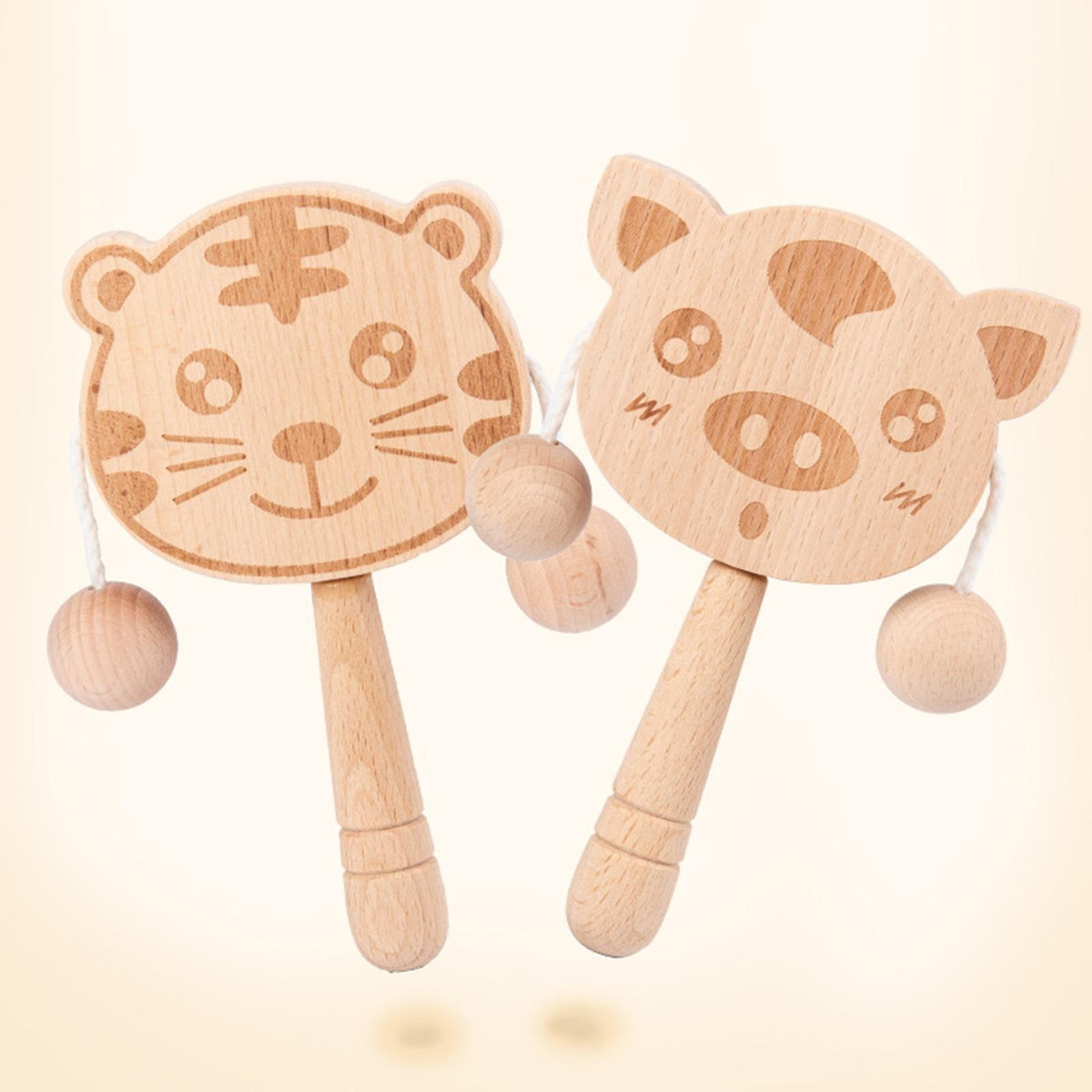 Chocalhos De Madeira De Percussão Manual, Práticos E Durávei - Imagem 8