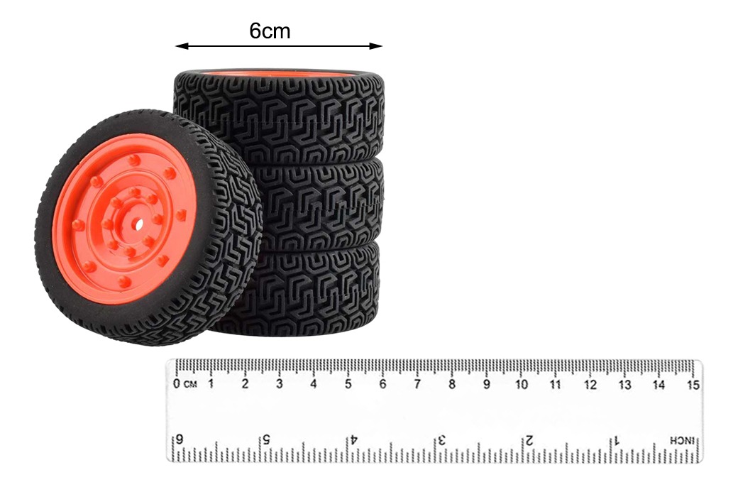 4 Cubos De Pneus De Borracha Para Wltoys 144001 1/10 Rc Carr - Imagem 10