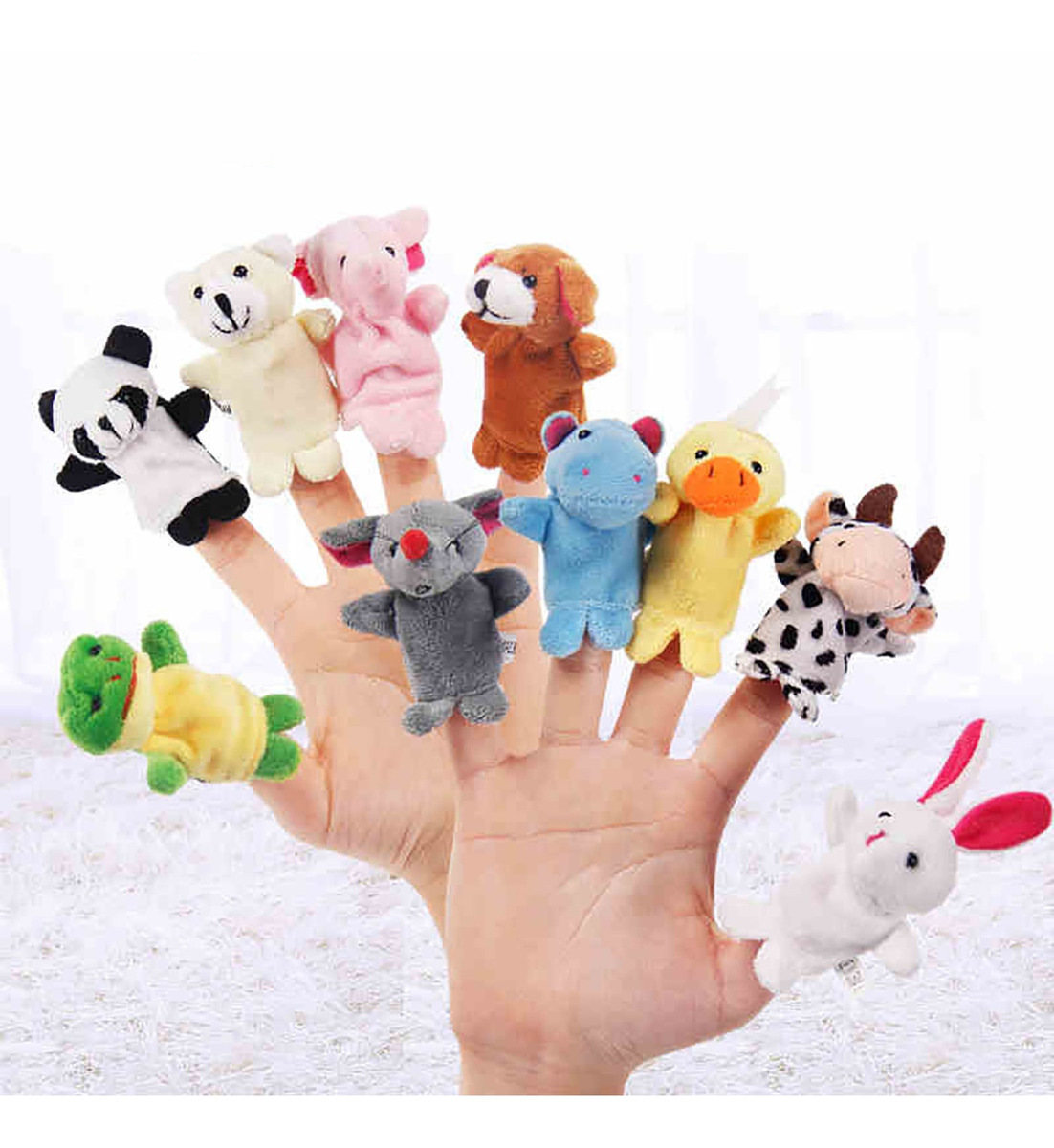 Bonecas De Dedo De Animais Pequenos Brinquedos Infantis Boni - Imagem 4