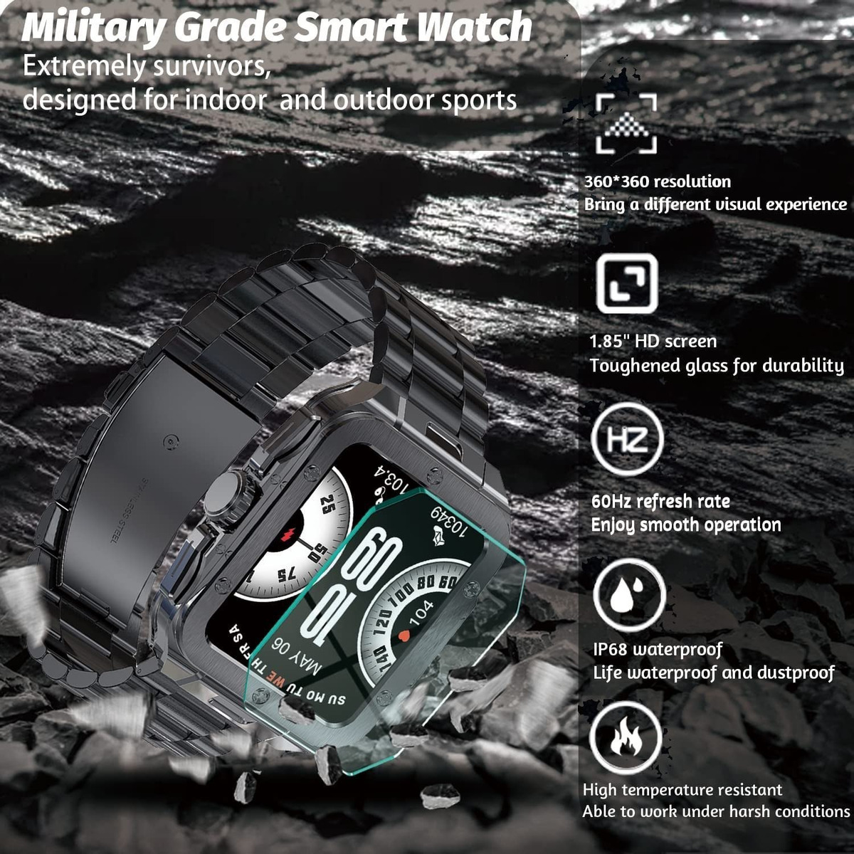 Smartwatch Para Homens Bluetooth Calling (receber/discar) - Imagem 6