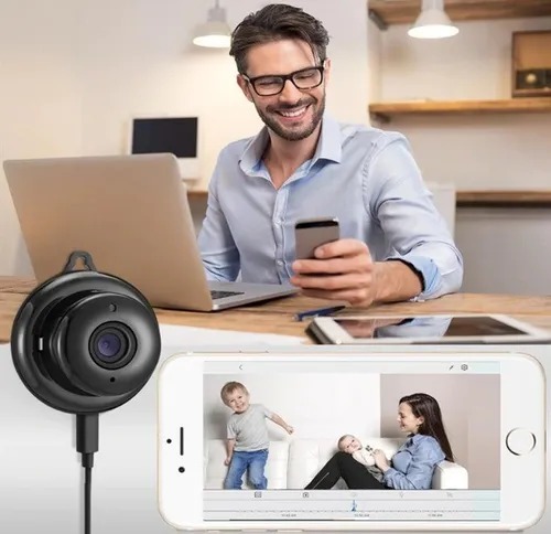 Mini Micro Câmera Wifi Cam Espionagem Visão Noturna Ip 1080p - Imagem 9