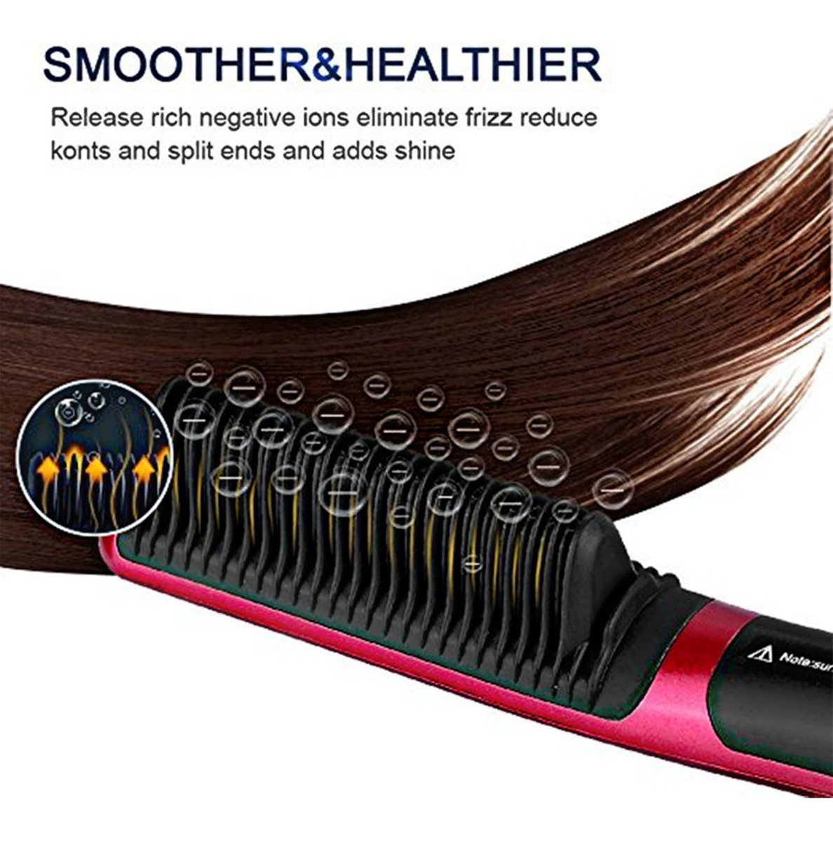 Escova Escova De Cabelo Alisadora Mundial Alisa - Imagem 5