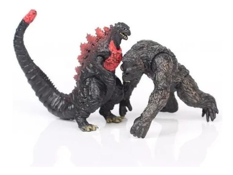 8 Peças De Boneca De Dinossauro Godzilla King Kong De 2ª Ger - Imagem 6