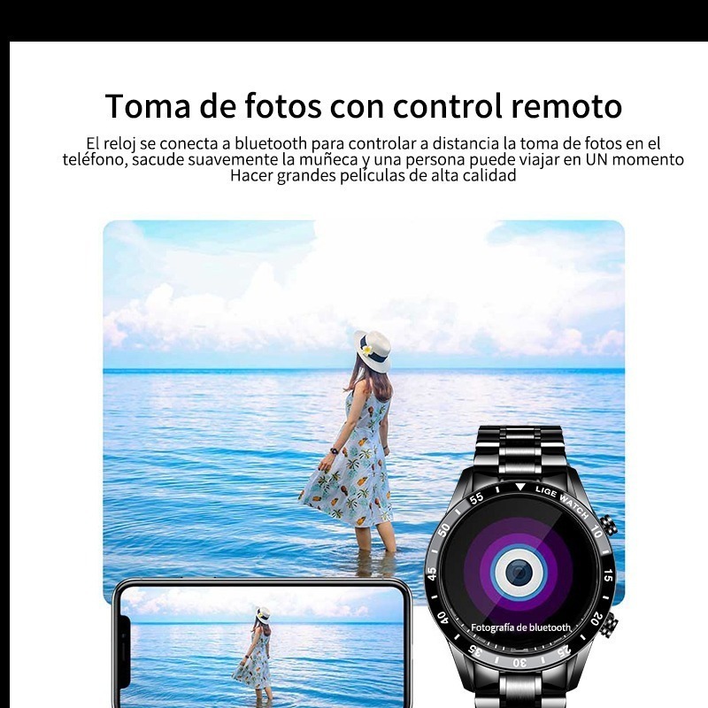 Smartwatch Casual Masculino À Prova De Água - Imagem 8