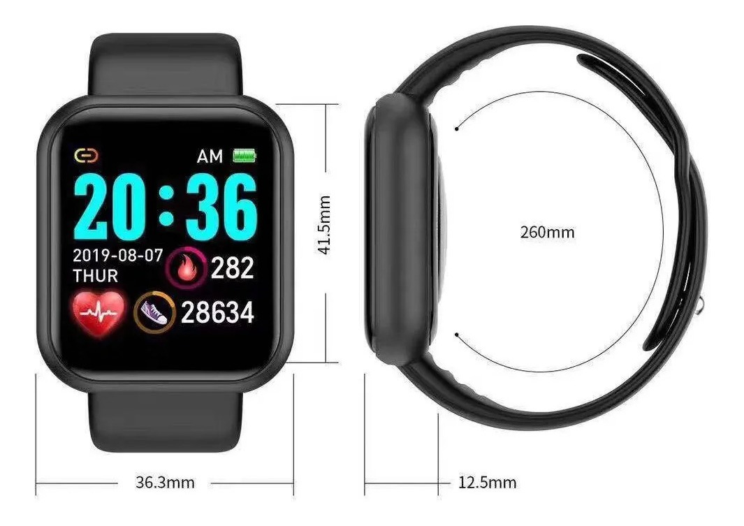 Kit 10 Smartwatch Inteligente Relógio D20 Atacado Fornecedor - Imagem 8