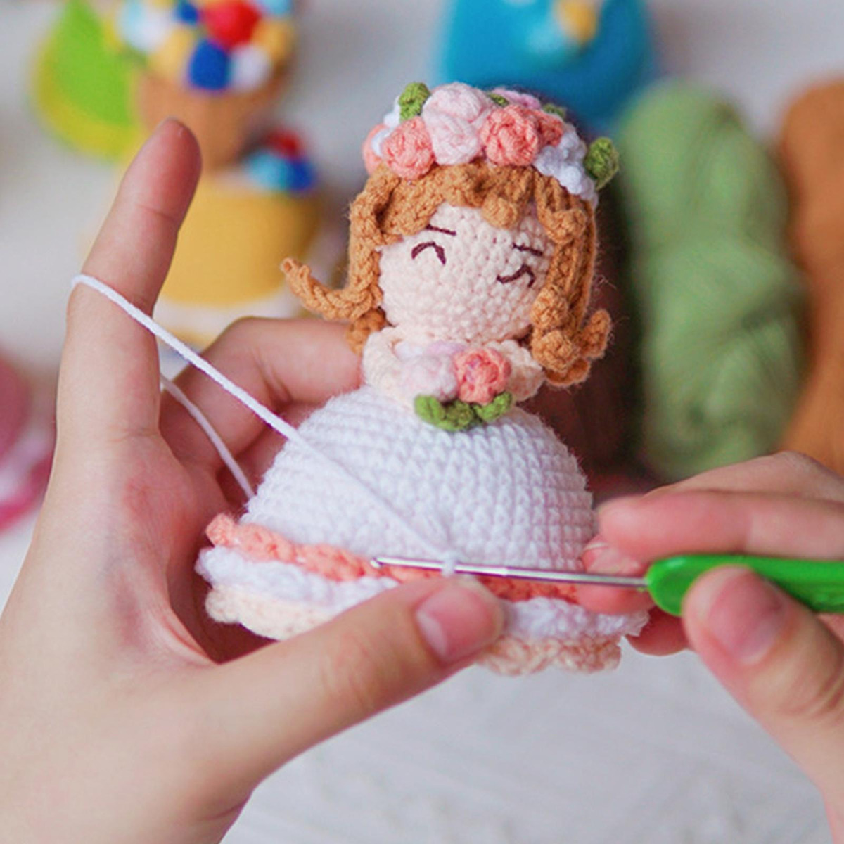 Decoração De Quarto De Boneca De De Crochê Faça Você - Imagem 5