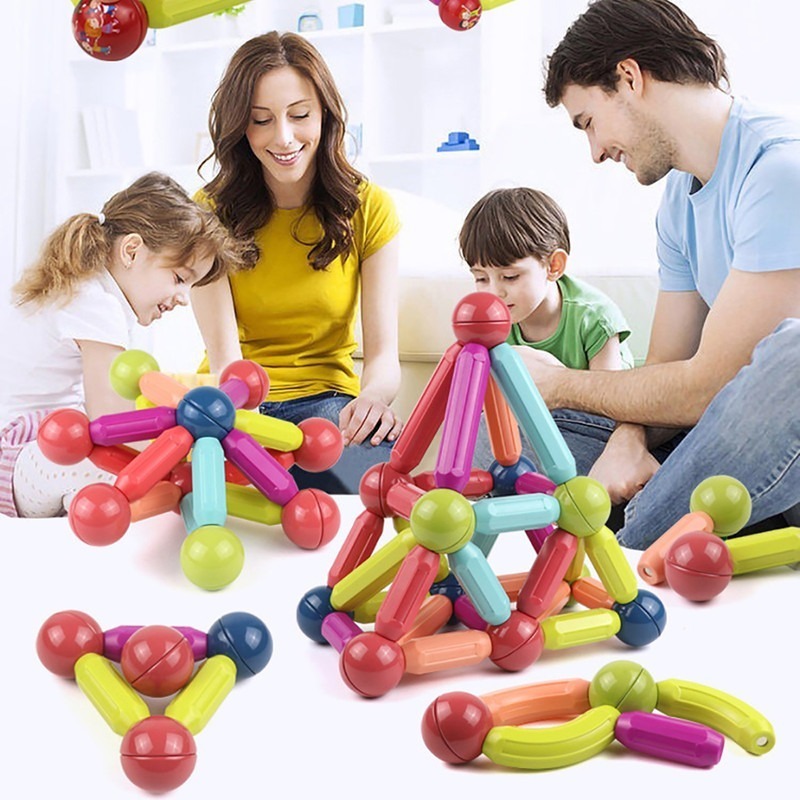 Blocos De Construção Magnéticos Para Meninos E Meninas, Brin - Imagem 6