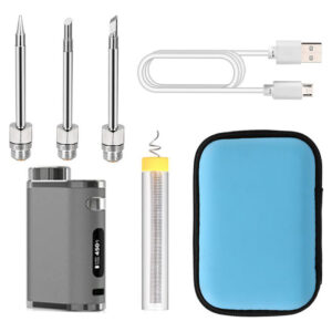 Kit De Ferro De Soldar Com Bateria Sem Fio Usb Portátil Reca