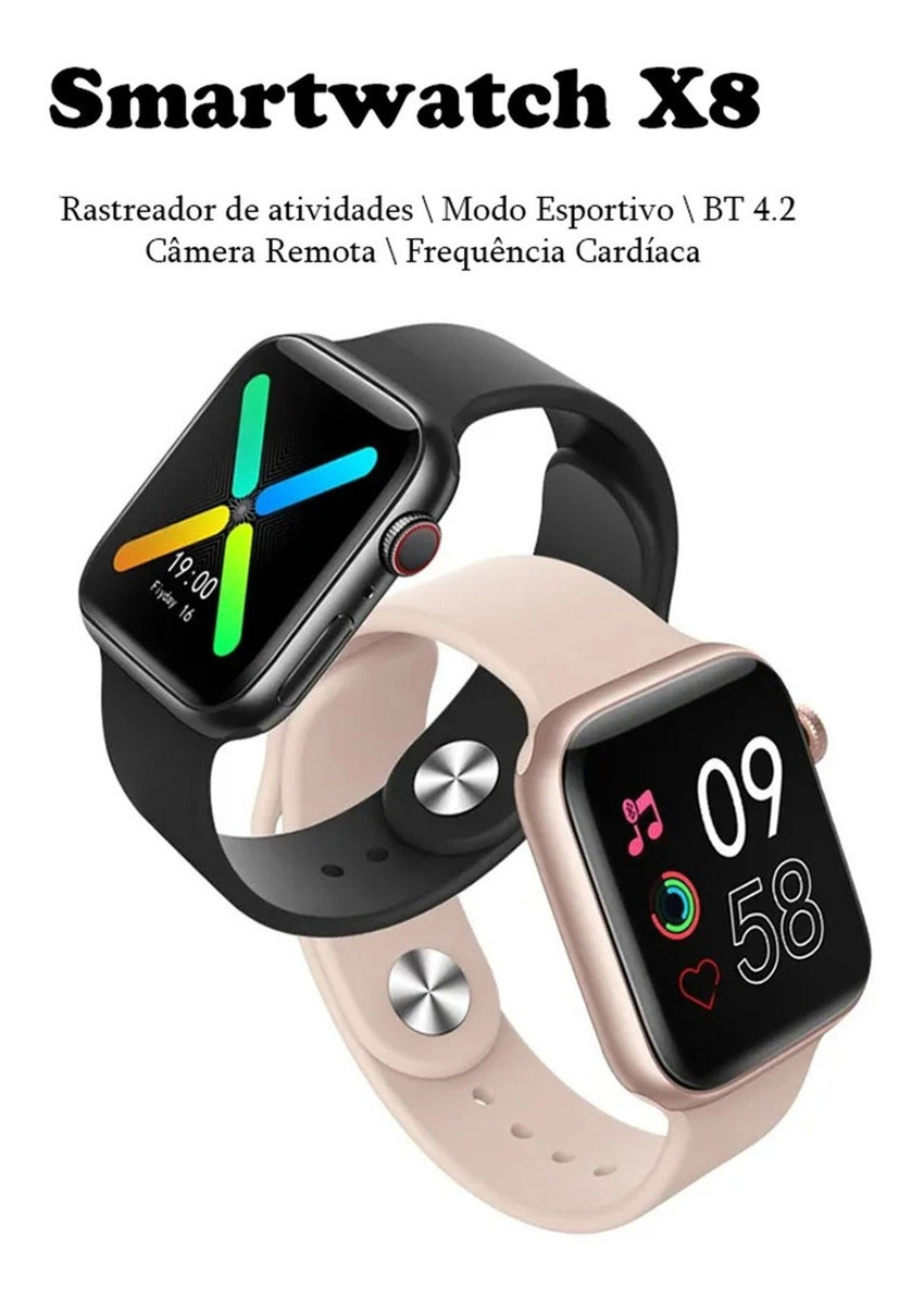 Smartwatch X8 Lançamento 2022 C/ Foto N/tela - Imagem 8