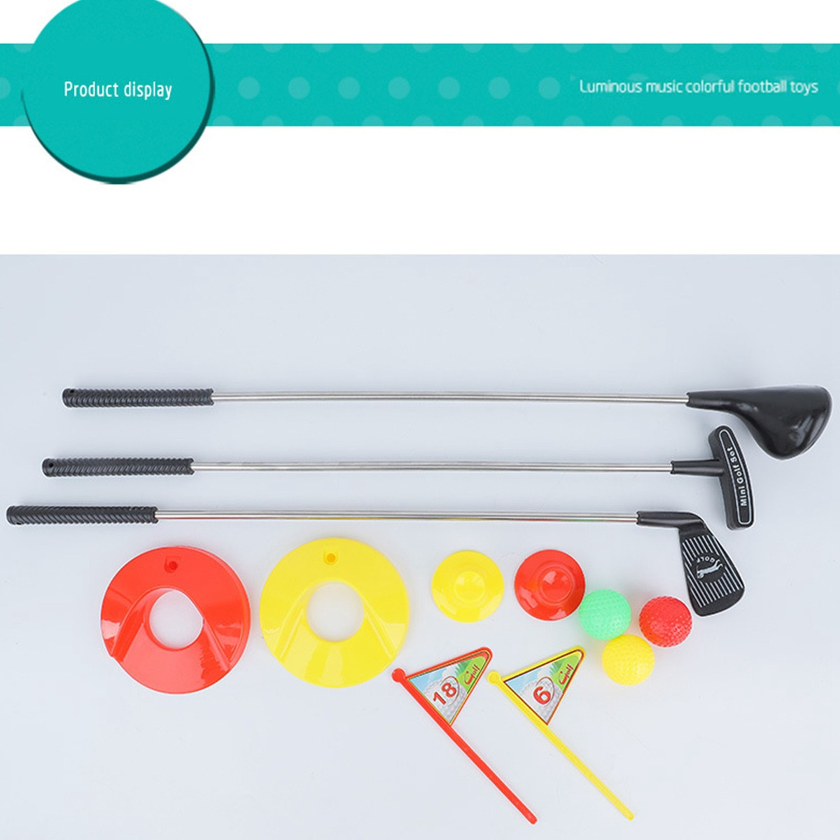 Conjunto De Golfe Infantil I, Tacos De Golfe De Brinquedo Nv - Imagem 4