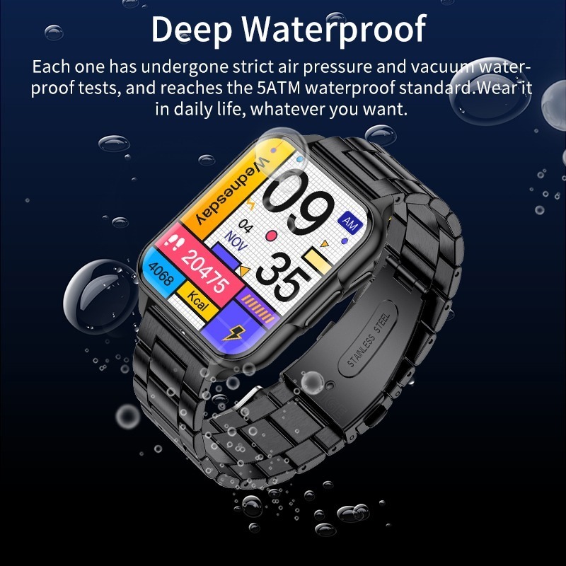 Sport Bluetooth Smartwatch Homens Mulheres Relógio De Temper - Imagem 6