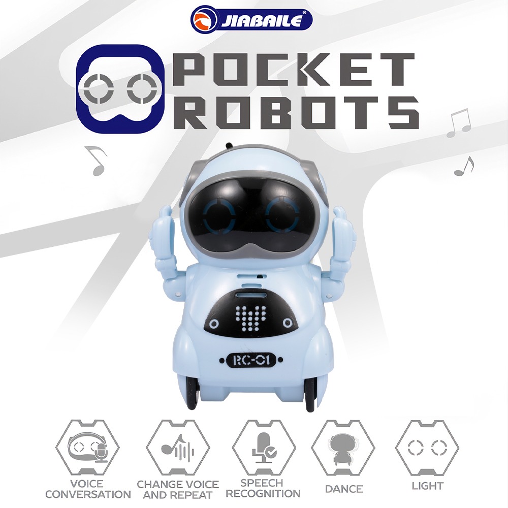939a Pocket Robot Talking Dilogo Interativo Registro De - Imagem 2