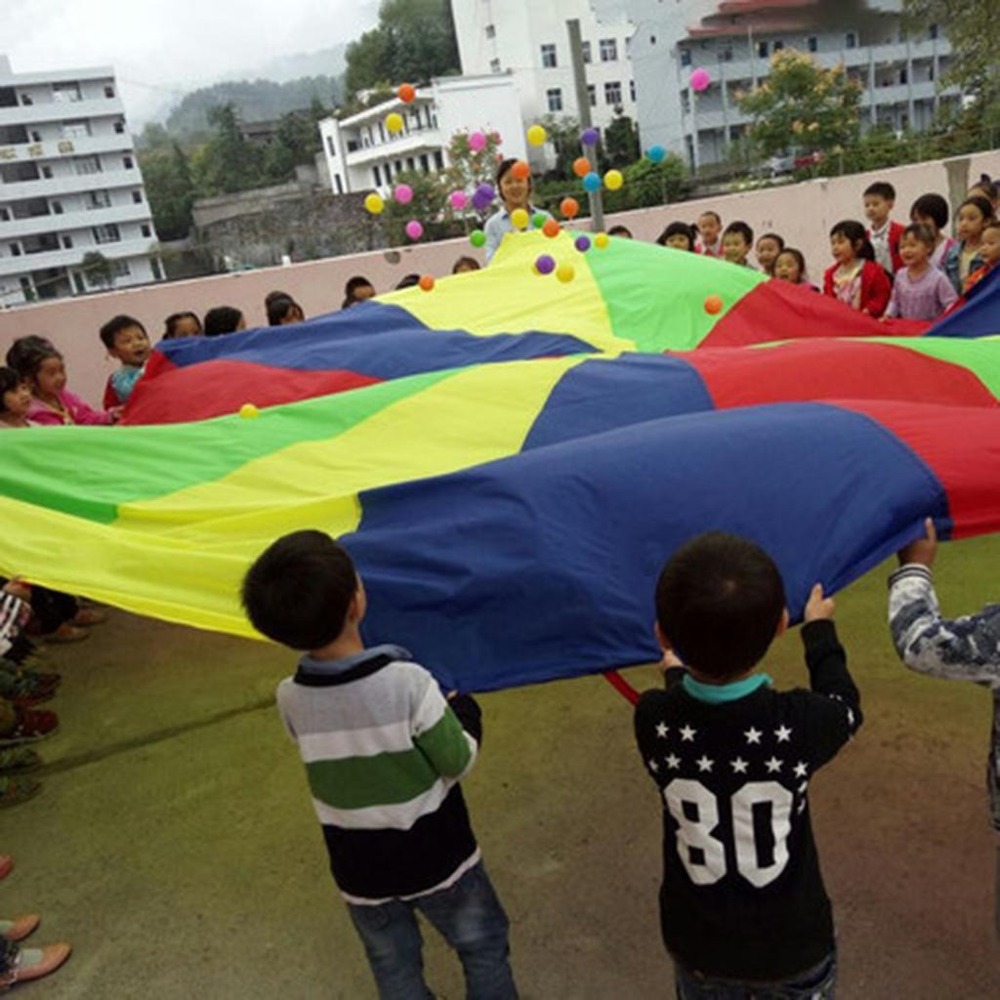 Play Parachute Tent Outdoor Games Atividades 6.5ft - Imagem 4