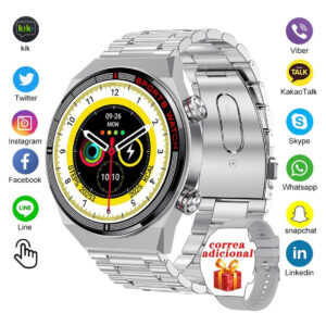 Novo Smartwatch Bluetooth Call, Moderno, Masculino,