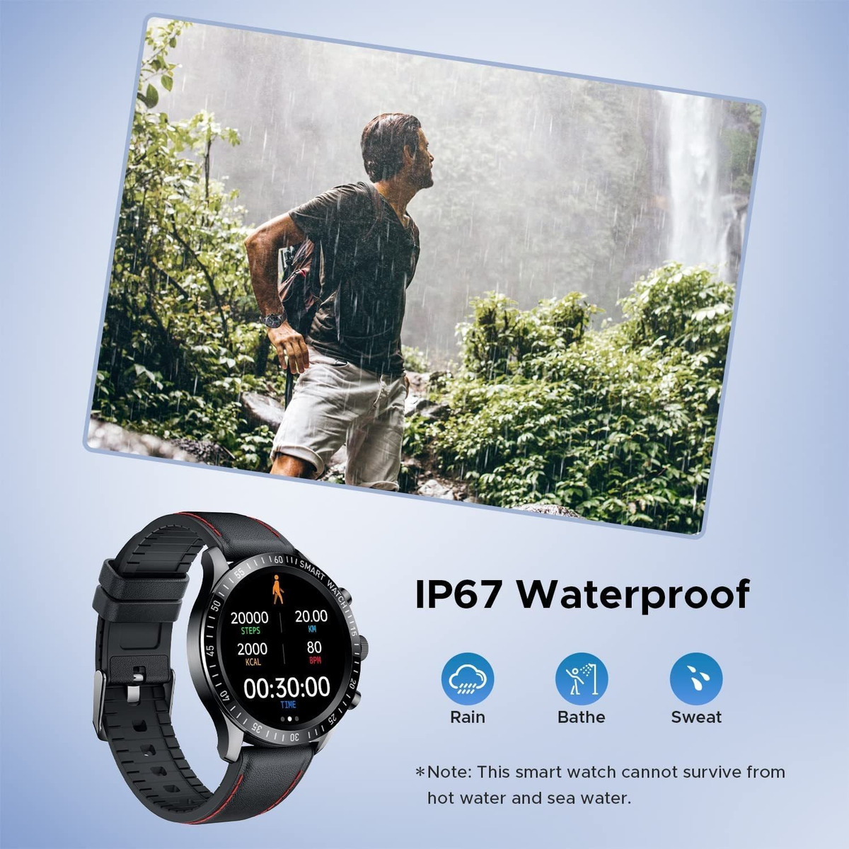 Smartwatch Masculino Para Telefones Android | Fitne - Imagem 3