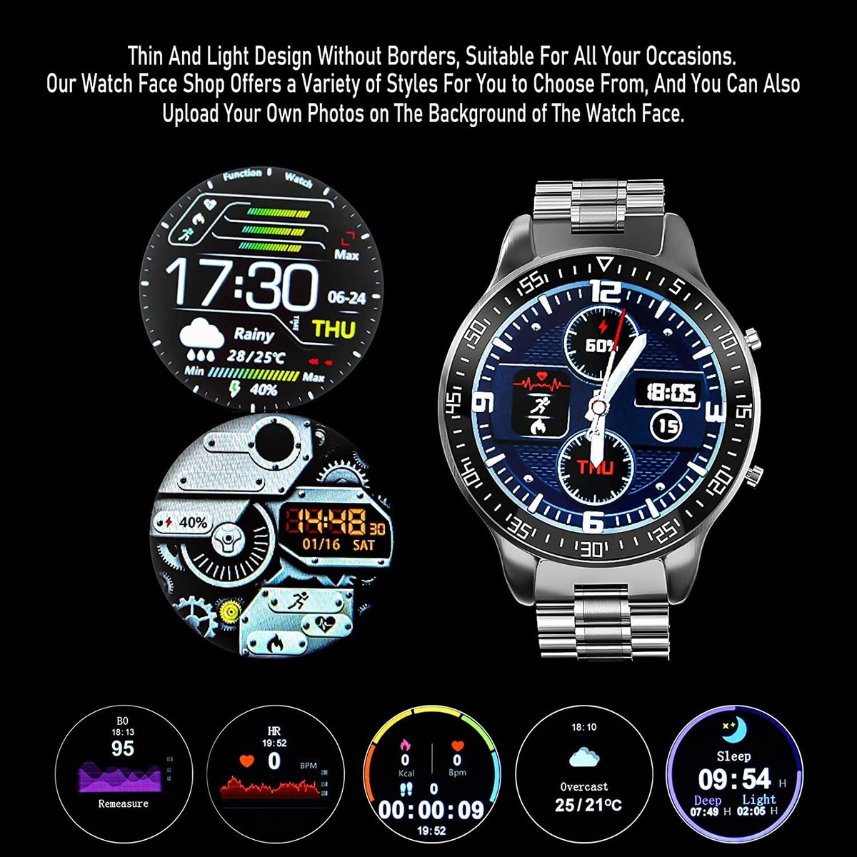 Smartwatch Masculino Ip68 Fitness Com Tela Sensível - Imagem 3