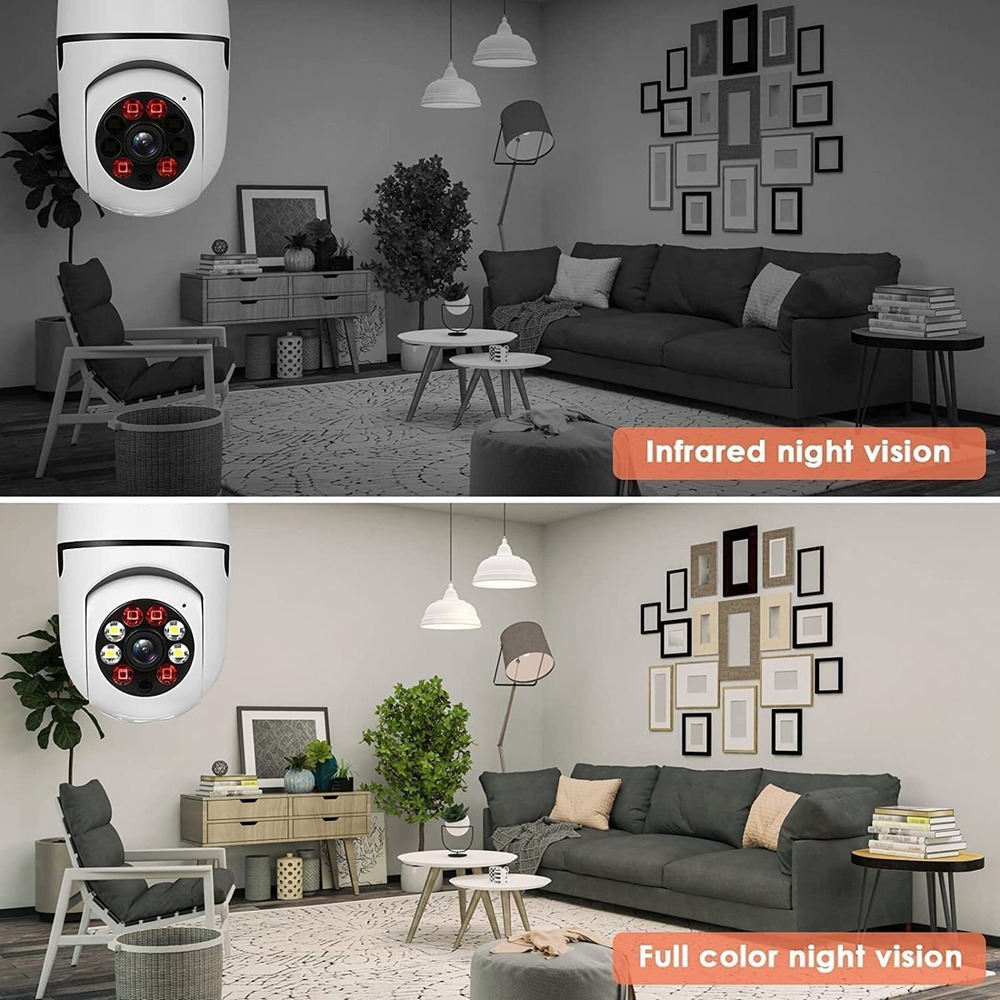 Lâmpada De Câmera De Segurança Tipo 2.4ghz 5g Wifi 1080p, 2 - Imagem 5