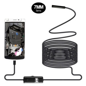 10m 7mm Android Endoscópio Câmera Flexível Ip67 6leds