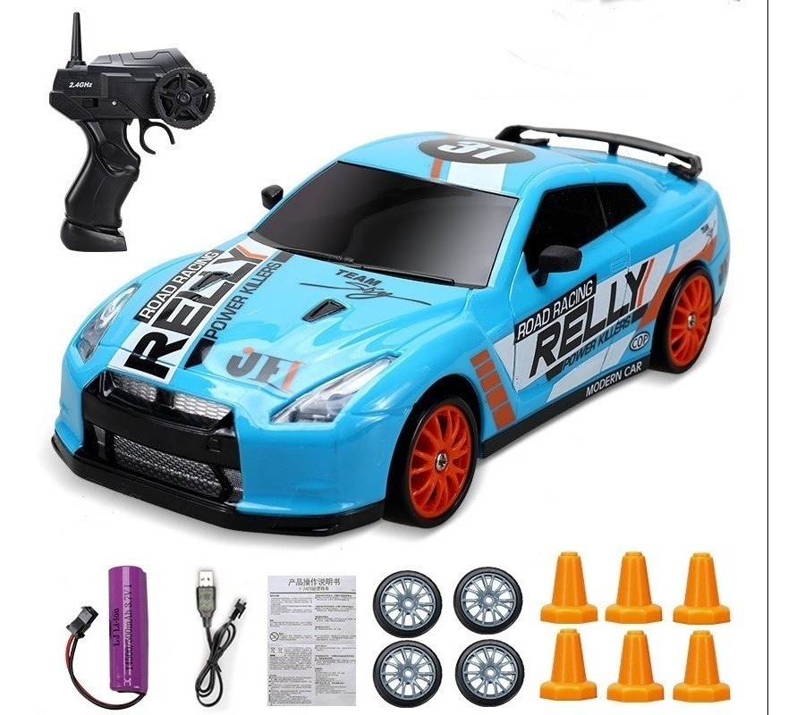 2.4g Drift Rc Car 4wd Rc Drift Control Toy Car - Imagem 4