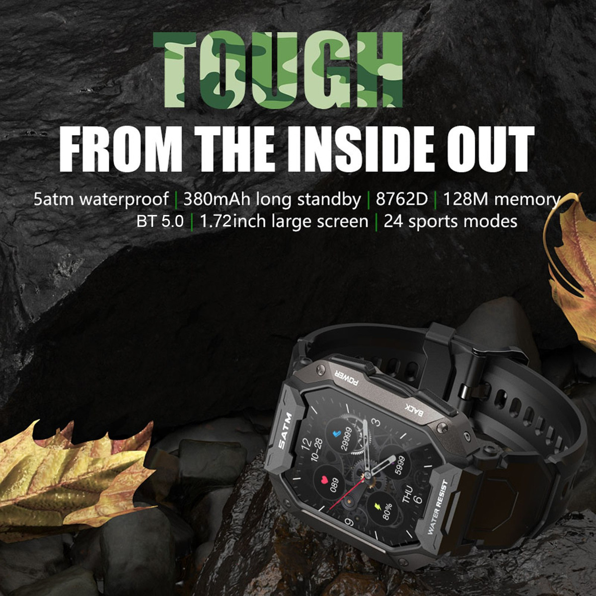 Smartwatch Robusto Para Esportes Ao Ar Livre C20 1,72 280* - Imagem 24