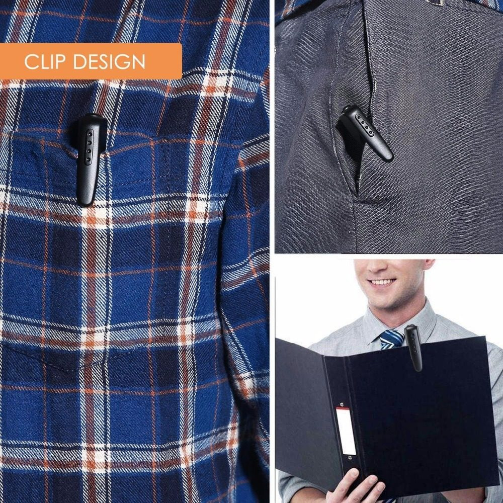 Gravador De Vídeo Mini Spy Hidden Pocket Clip Pocket - Imagem 8