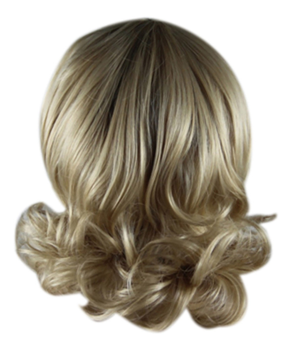 Peruca Frontal Feminina, Loira, Longa, Ondulada, Peruca Comp - Imagem 5