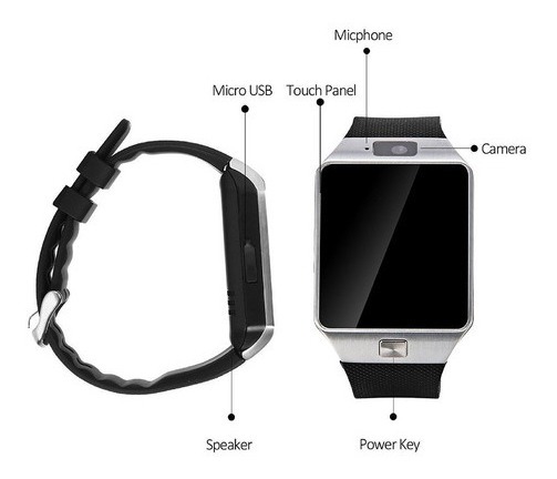 Relógio De Telefone Celular Dz09 Smart Smartwatch Chip - Imagem 7