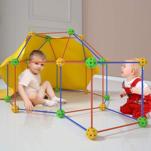 Conjunto De Construção De Barraca Infantil 155pcs Diy - Imagem 6