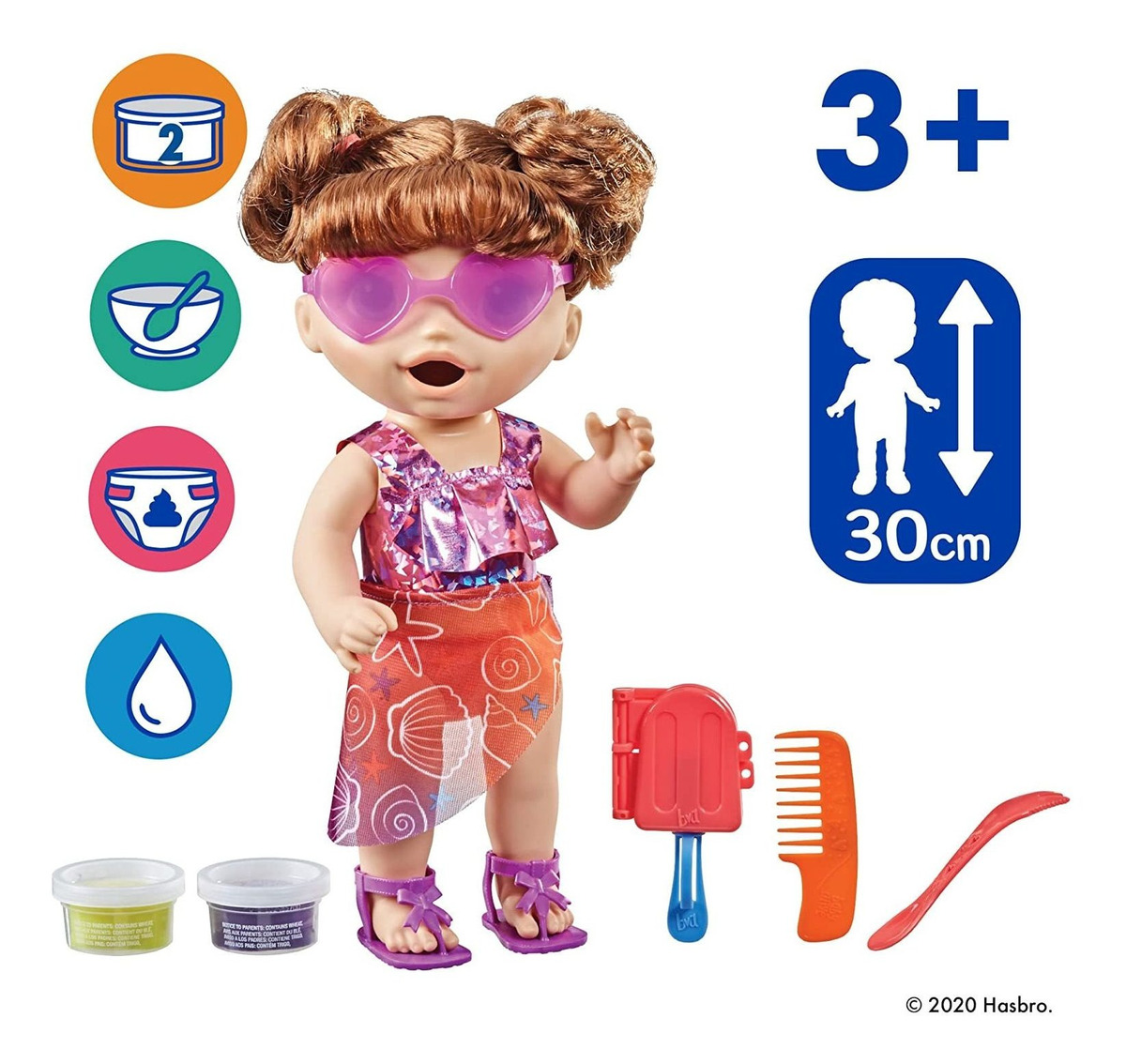 Boneca Baby Alive Sunshine Snacks Come Cocô - Imagem 3