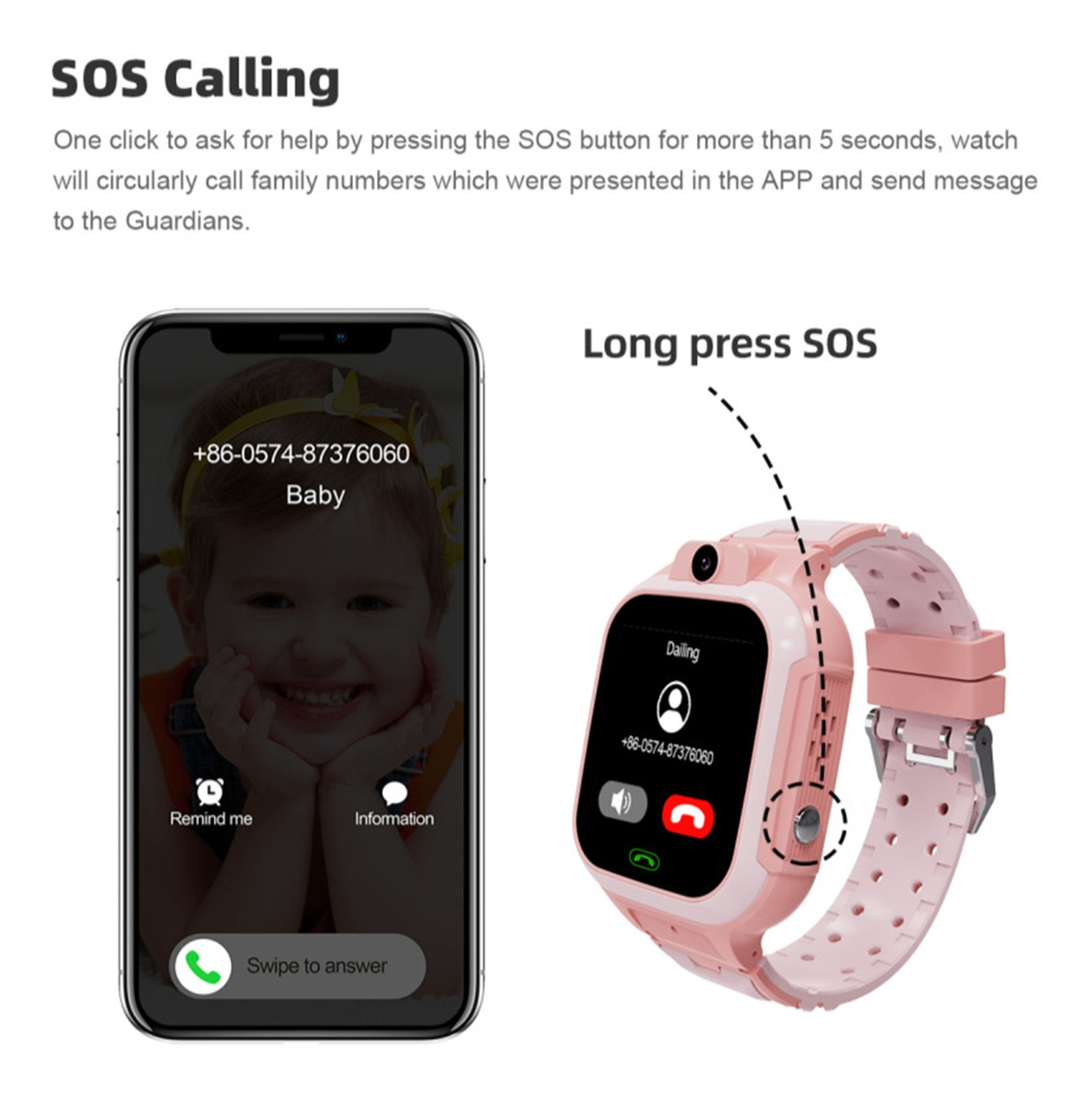 Lt37 4g Kids Smartphone Call Watch Video Chat Waterproof - Imagem 2