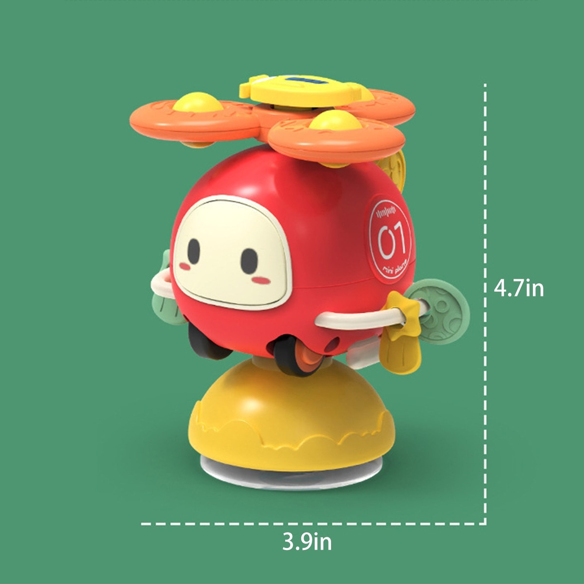 Ventosa, Brinquedo Giratório, Brinquedos De Banho Para Bebês - Imagem 3
