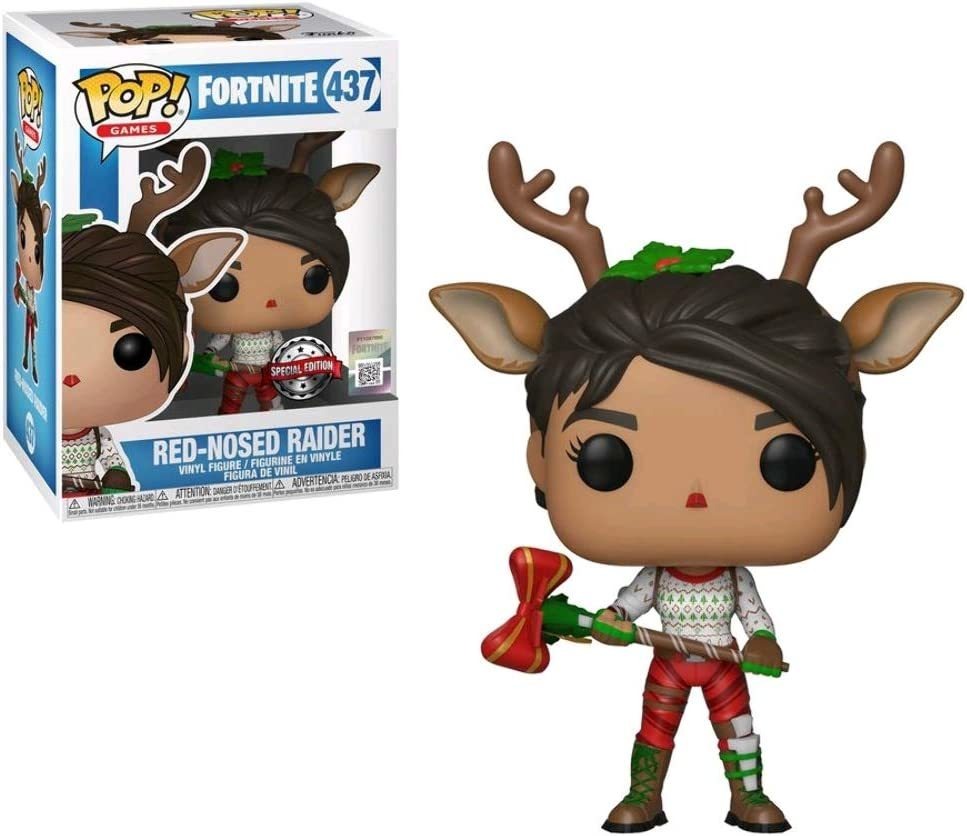 Boneco Colecionável Funko Pop Games Fortnite Rednosed Raider