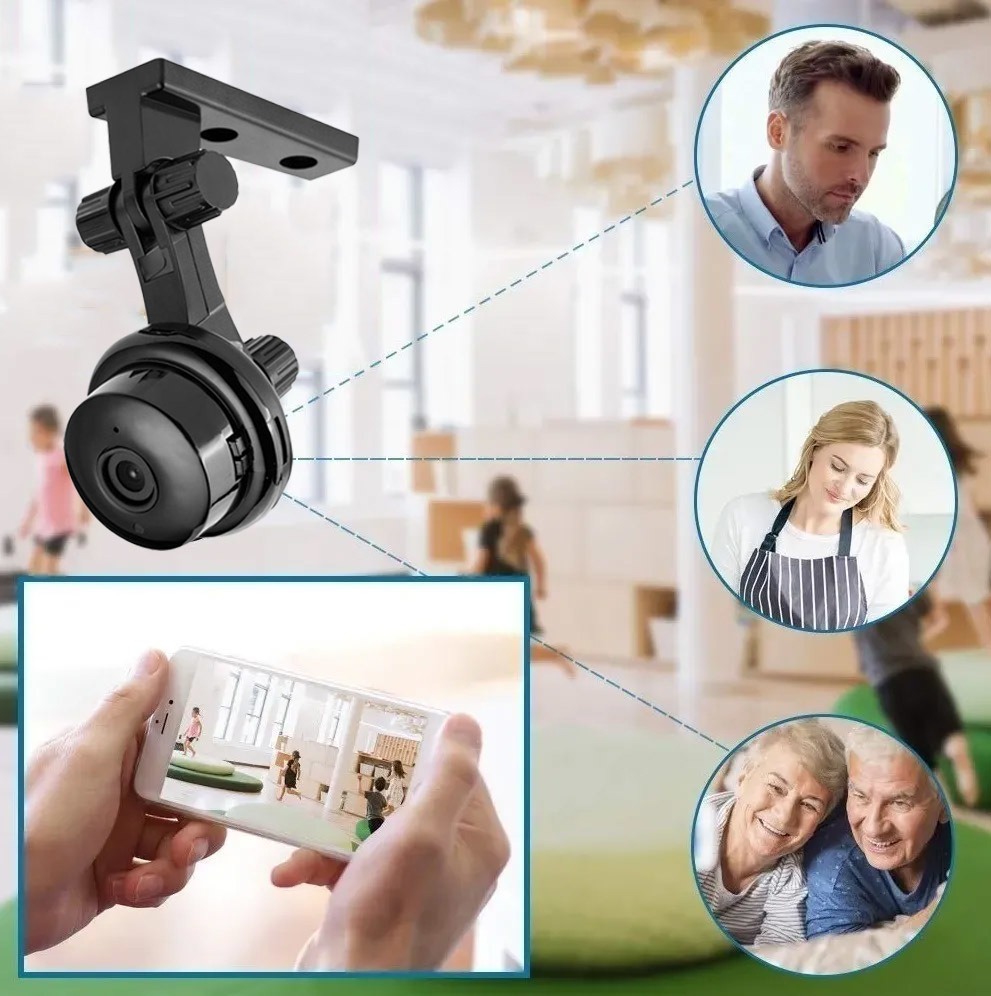 Mini Camera Espiã Wifi Ip Discreta Via App Celular Portatil - Imagem 10