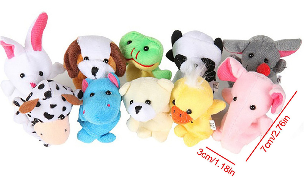 Bonecas De Dedo De Animais Pequenos Brinquedos Infantis Boni - Imagem 3