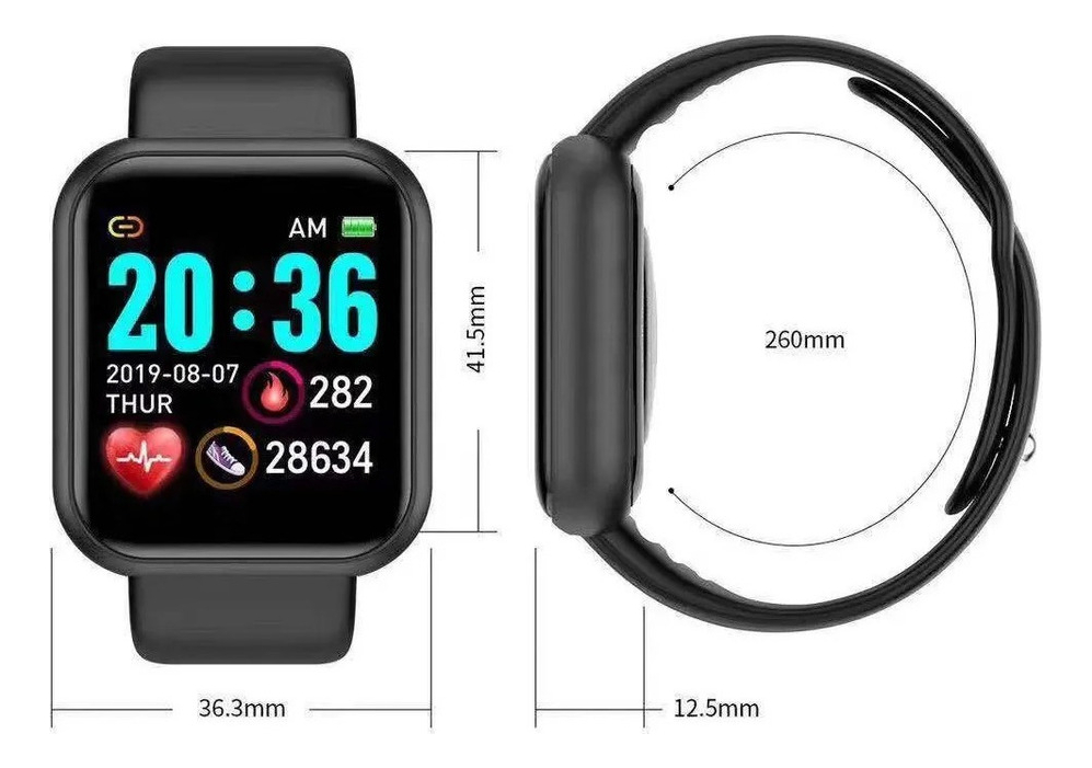 Kit 10 Smartwatch Inteligente Relógio D20 Atacado Fornecedor - Imagem 8