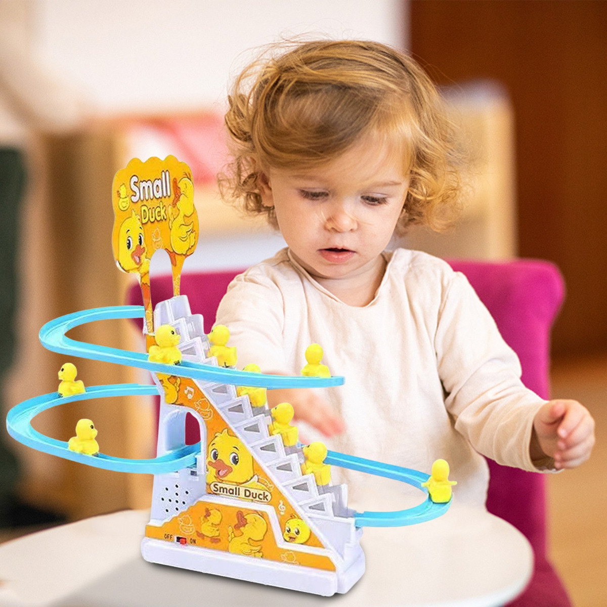 Pista De Montanha-russa Elétrica De Brinquedo De Pato De Esc - Imagem 7