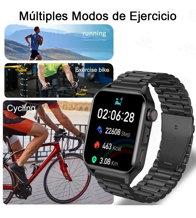 Relógio Inteligente Amoled Nfc Bluetooth Chamada Homem - Imagem 49