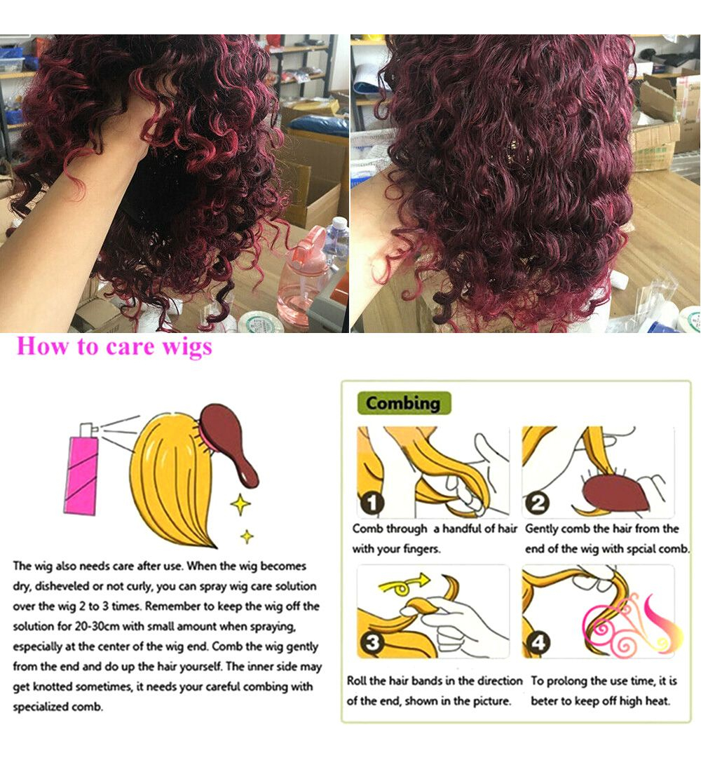 Perucas Sintéticas Afro Kinky Curly Short Wigdiy De Alta Qua - Imagem 3