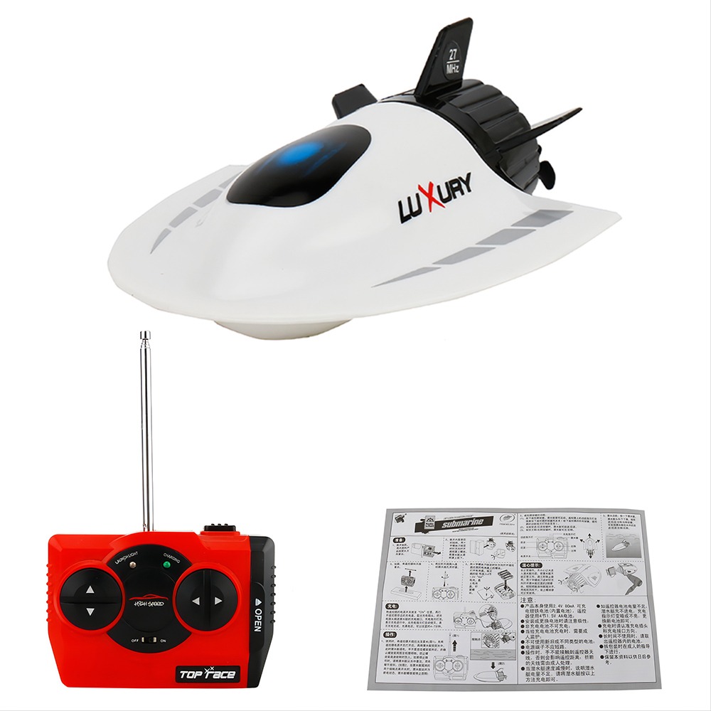 Criar Brinquedos Mini Rc Submarino Barco Rc Toy Controle Rem - Imagem 4
